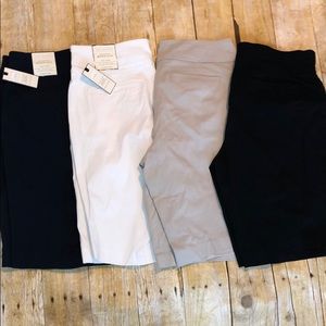 Lot of 4 Dana buchman super stretch Bermuda shorts